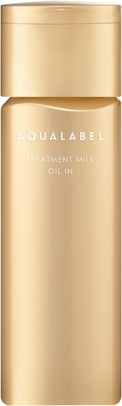 AQUALABEL Treatment Milk (Oil In), Moisturizing, 4.6 fl oz (130 ml), Main Unit, Retinol Palmitate, Niacinamide Emulsion, Aging Care, Released February 2024