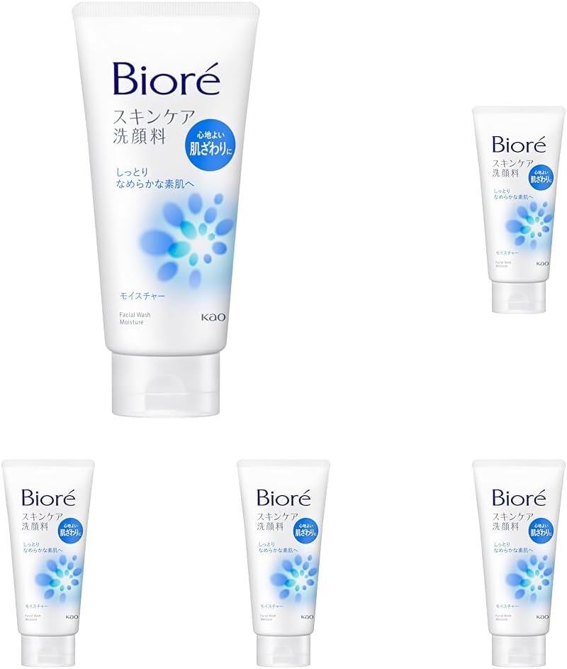 Biore Skin Care Facial Cleanser, Moisture, Large, 4.6 oz (130 g)