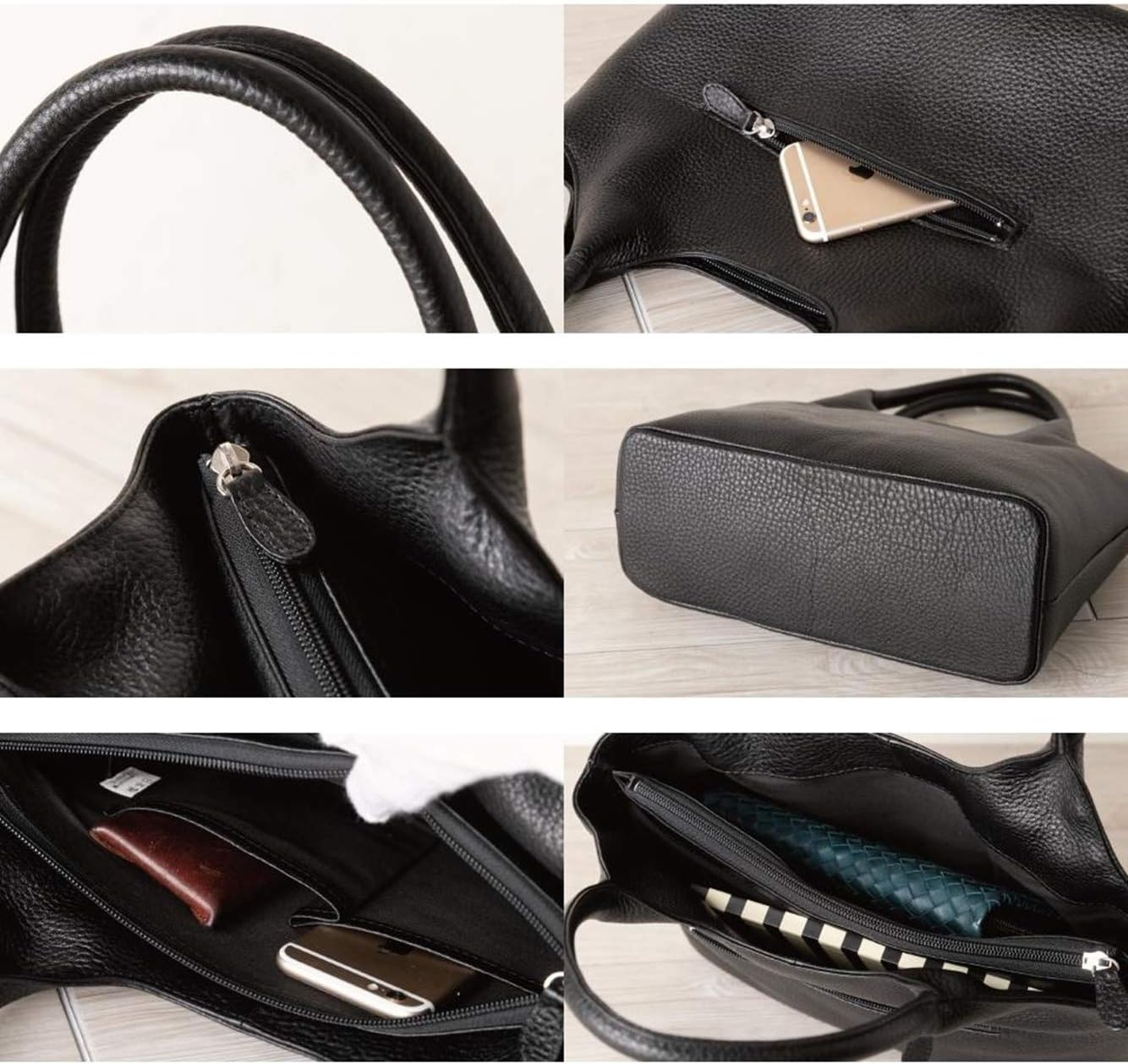 Imai Bag 2386 Women's Formal Handbag, Tote Bag, Large Capacity, Made in Japan, Genuine Leather, Cowhide Leather, Black, Black, Formal, School Entrance Ceremony, Graduation Ceremony, Mother's Day