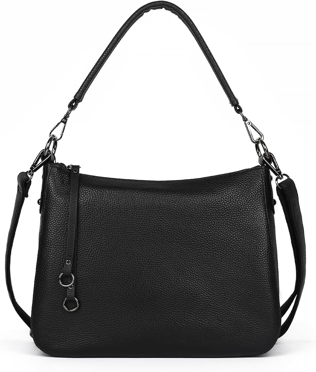 MFFOR Genuine Leather Women's 2-Way Crossbody Bag Handbag Diagonal Shoulder Bag Handbag with Zipper Pocket Lightweight Large Capacity Soft Simple Casual Hand-held Popular Commuting