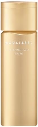 AQUALABEL Treatment Milk (Oil In), Moisturizing, 4.6 fl oz (130 ml), Main Unit, Retinol Palmitate, Niacinamide Emulsion, Aging Care, Released February 2024