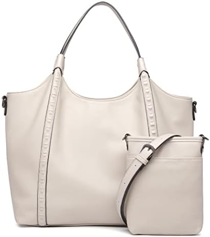 Guscio Italy 171077 [Fashion Magazine oggi.jp Featured] Tote Bag 【2-Piece Set with Pochette】 A4 & PC Storage Shoulder Included On/Off Use High-Quality PU Leather Recruit Commute Business Women's Italy
