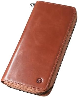 [Modiko] Wallet Men's Long Wallet Himeji Leather Genuine Leather Made in Japan Small Long Wallet Large Capacity Made by First-Class Wallet Craftsmen Gusset Coin Compartment Zipper Easy to Use Thin
