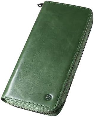 [Modiko] Wallet Men's Long Wallet Himeji Leather Genuine Leather Made in Japan Small Long Wallet Large Capacity Made by First-Class Wallet Craftsmen Gusset Coin Compartment Zipper Easy to Use Thin