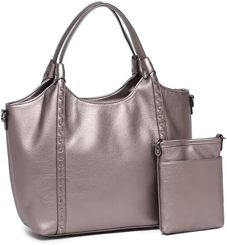 Guscio Italy 171077 [Fashion Magazine oggi.jp Featured] Tote Bag 【2-Piece Set with Pochette】 A4 & PC Storage Shoulder Included On/Off Use High-Quality PU Leather Recruit Commute Business Women's Italy