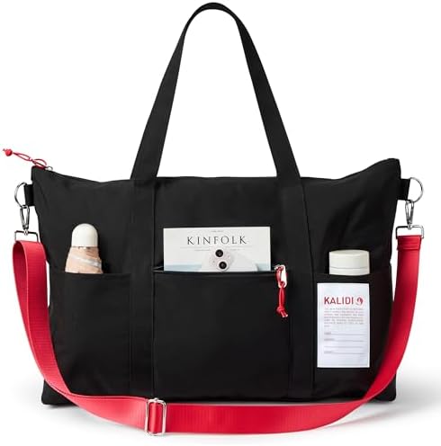 KALIDI FANCY FOREST Boston Bag, Foldable, Travel Bag, 3-Way, Duffel Bag, Travel Bag, 10.6 gal (35 L) Large Capacity, Lightweight, Plain, Large, Boston Bag, Tote Bag, Shoulder Bag, Men's, Women's, 2