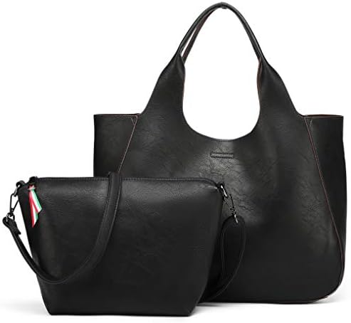 Gusio Basic 120486 Women's 3-Way Tote Bag x Shoulder Bag in Bag Set, PU Leather, Lightweight, A4 Compatible