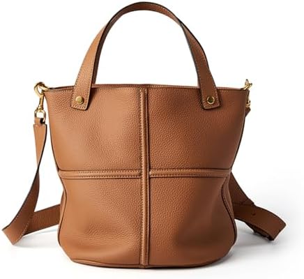 MFFOR Shoulder Bag High-Quality Genuine Leather Women's 2-Way Handbag Large Capacity High-End Casual Simple Stylish Diagonal Carry Shoulder Hand-Held Popular Commuting