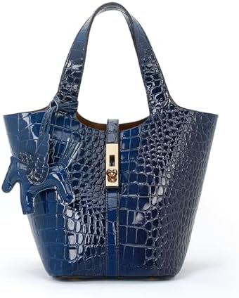 Women's Leather Tote Bag, Small, Cute, Fashionable, Large Capacity, Lightweight, Commuting, Popular, High Visibility, Simple, Soft, Freestanding, Inner Pocket Included, Charm Included