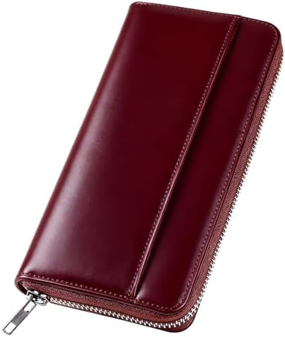 Wallet, Men's, Tochigi Leather, Long Wallet, Genuine Leather, Large Capacity, YKK Zipper, Made by Top Craftsmen, Women's Wallet, Cowhide Leather, Coin Purse, Compact, Simple, Plain, For Men