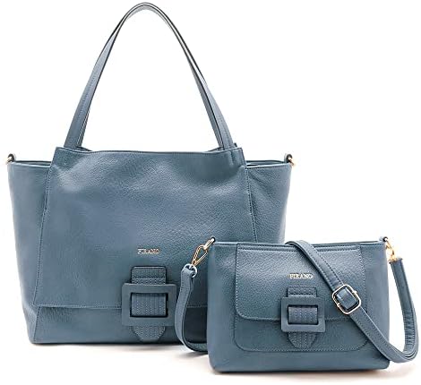 402398 Tote Bag & Shoulder Bag Set with Buckle, Women's, Filano, Work, Business Bag, Large Tote Bag, Actress Tie Up Magazine, 2-Piece Set, Large Size