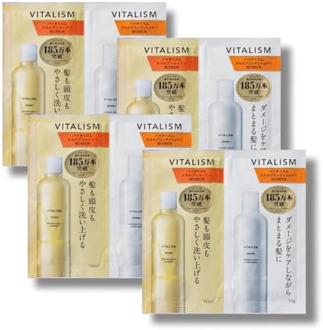 Vitalism Scalp Care Shampoo & Conditioner Set for WOMEN (Women's), 16.9 fl oz (500 ml), Large Capacity, Pump Type (Renewal Version)