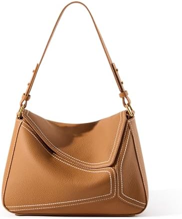 MFFOR Women's Shoulder Bag, Genuine Leather, Handbag, Large Capacity, 2 Belts, Business Bag, Shoulder Bag, Handheld, High Visibility, Office, Work, Simple, Casual, Stylish, Popular