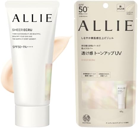 ALLIE Chrono Beauty Tone Up UV 01 SPF50+ PA++++ [Sunscreen] [For Face & Body] 2.1 oz. (60 g) x 1