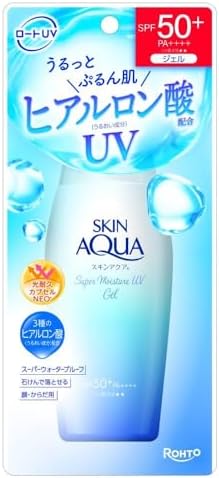 Skin Aqua Super Moisture UV Gel Sunscreen, 3.9 oz (110 g) (Hyaluronic Acid Formulated UV, Quick Adhesion Gel, SPF50+ PA+++)