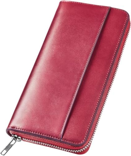 Wallet, Men's, Tochigi Leather, Long Wallet, Genuine Leather, Large Capacity, YKK Zipper, Made by Top Craftsmen, Women's Wallet, Cowhide Leather, Coin Purse, Compact, Simple, Plain, For Men