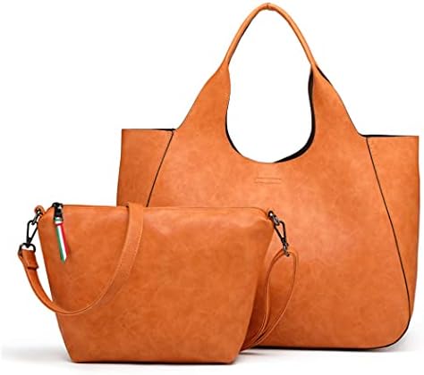 Gusio Basic 120486 Women's 3-Way Tote Bag x Shoulder Bag in Bag Set, PU Leather, Lightweight, A4 Compatible