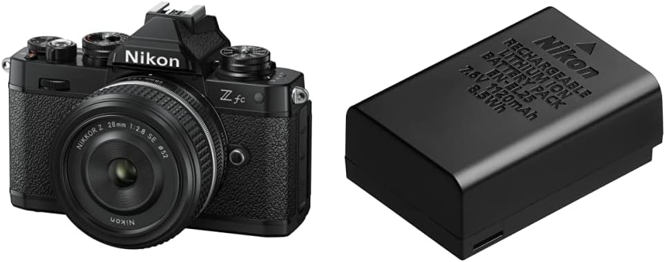 [Set] Nikon Mirrorless Single Lens Z fc Body, Black, Zfc & Nikon Wide Angle Power Zoom Lens, Nikkor Z DX 12-28mm f/3.5-5.6 PZ VR Z Mount APS-C & Lens Hood HB-112