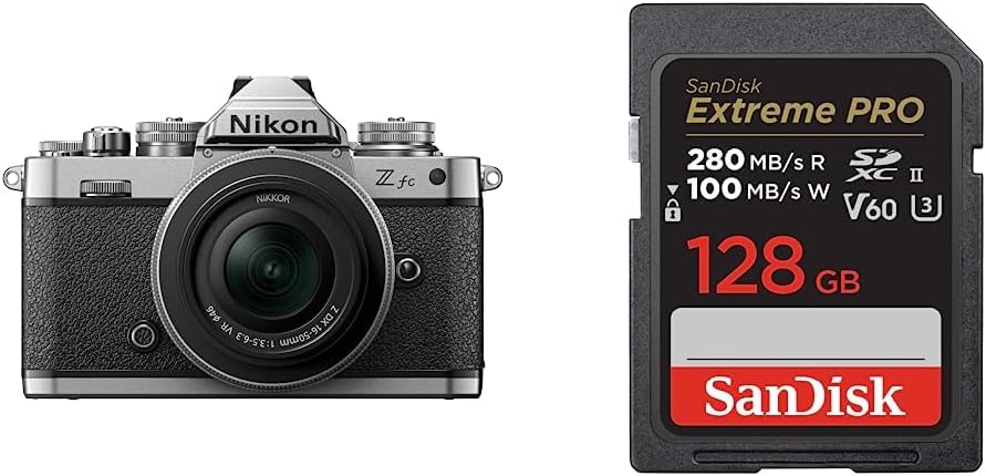 Nikon Z fc LK16-50SL Mirrorless SLR Camera Z fc Lens Kit NIKKOR Z DX 16-50mm f/3.5-6.3 VR Silver Included