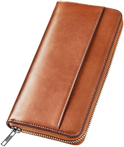 Wallet, Men's, Tochigi Leather, Long Wallet, Genuine Leather, Large Capacity, YKK Zipper, Made by Top Craftsmen, Women's Wallet, Cowhide Leather, Coin Purse, Compact, Simple, Plain, For Men