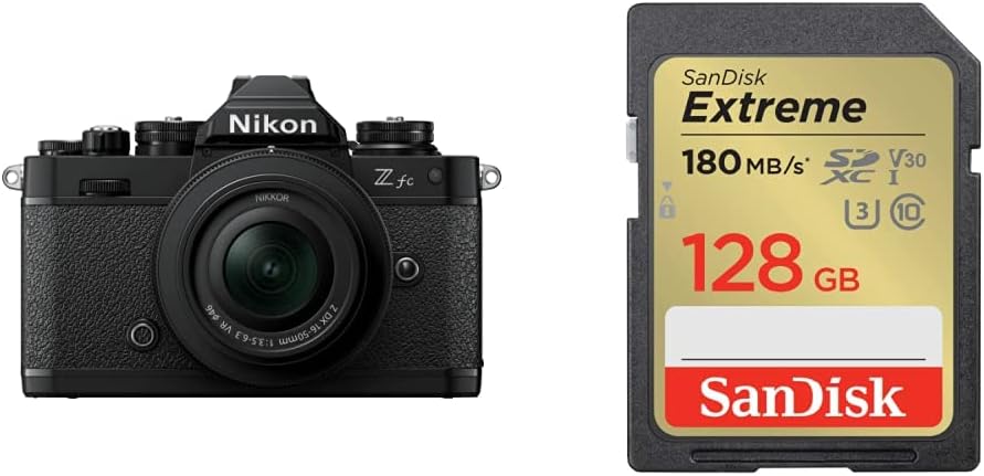 [Set] Nikon Mirrorless Single Lens Z fc Body, Black, Zfc & Nikon Wide Angle Power Zoom Lens, Nikkor Z DX 12-28mm f/3.5-5.6 PZ VR Z Mount APS-C & Lens Hood HB-112