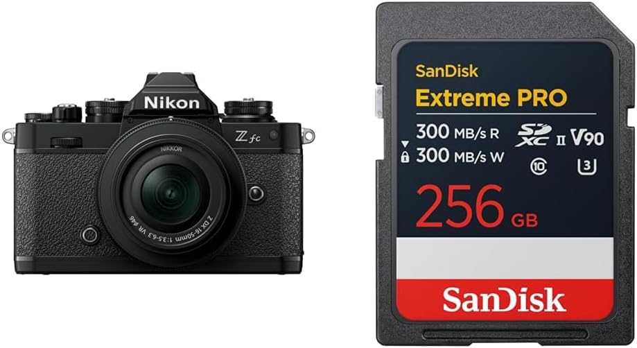 [Set] Nikon Mirrorless Single Lens Z fc Body, Black, Zfc & Nikon Wide Angle Power Zoom Lens, Nikkor Z DX 12-28mm f/3.5-5.6 PZ VR Z Mount APS-C & Lens Hood HB-112