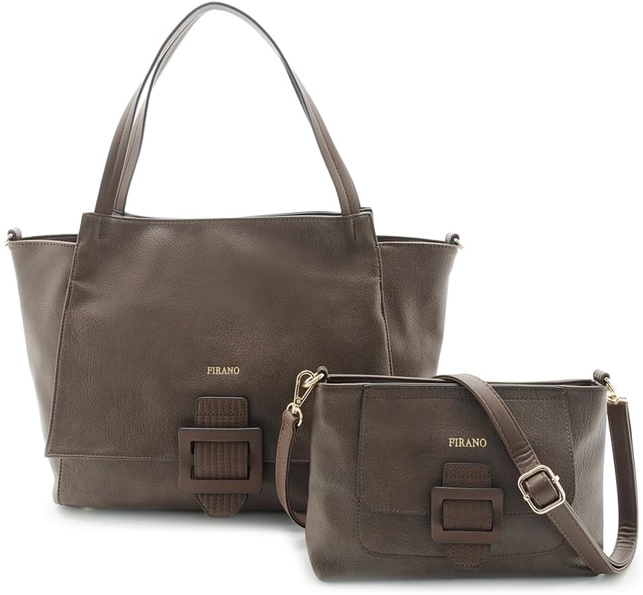 402398 Tote Bag & Shoulder Bag Set with Buckle, Women's, Filano, Work, Business Bag, Large Tote Bag, Actress Tie Up Magazine, 2-Piece Set, Large Size