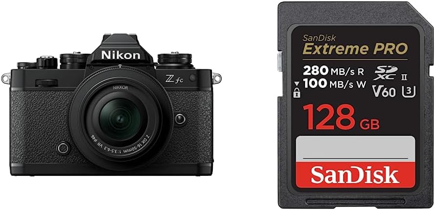 [Set] Nikon Mirrorless Single Lens Z fc Body, Black, Zfc & Nikon Wide Angle Power Zoom Lens, Nikkor Z DX 12-28mm f/3.5-5.6 PZ VR Z Mount APS-C & Lens Hood HB-112