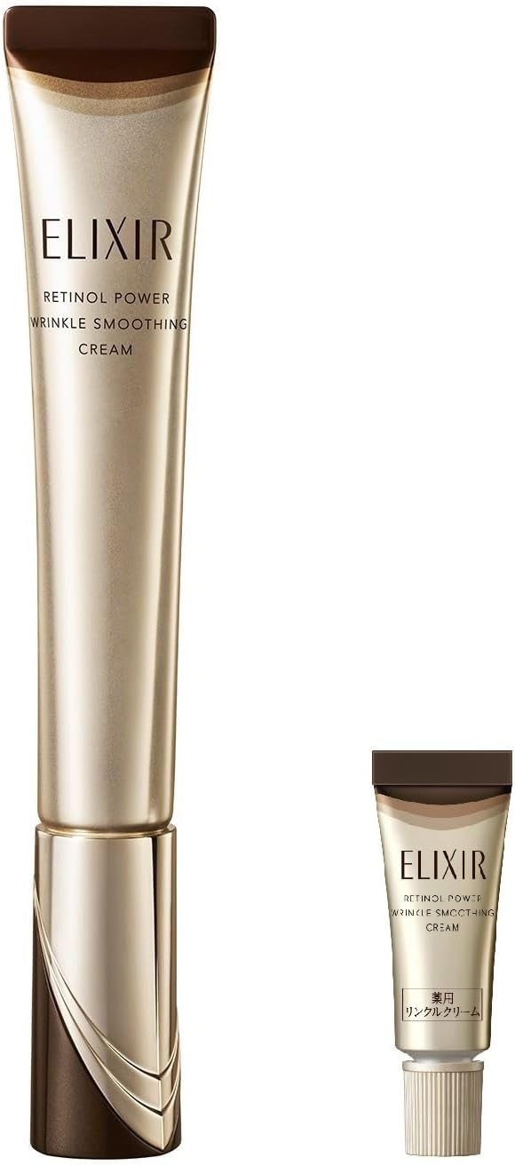 ELIXIR ELIXIR Retino Power Wrinkle Cream ba L 0.7 oz | Cream & Eye Cream | Cream | Pleasant Aqua Floral Scent | Wrinkle Improvement | Aging Care | Pure Retinol | Shiseido