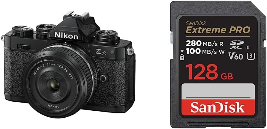 [Set] Nikon Mirrorless Single Lens Z fc Body, Black, Zfc & Nikon Wide Angle Power Zoom Lens, Nikkor Z DX 12-28mm f/3.5-5.6 PZ VR Z Mount APS-C & Lens Hood HB-112