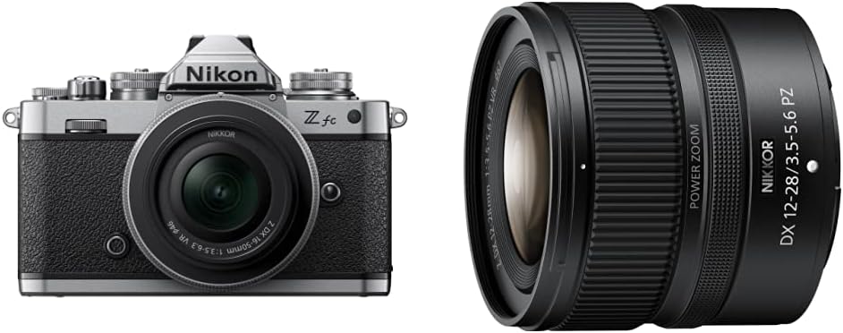 [Set] Nikon Mirrorless Single Lens Z fc Body, Black, Zfc & Nikon Wide Angle Power Zoom Lens, Nikkor Z DX 12-28mm f/3.5-5.6 PZ VR Z Mount APS-C & Lens Hood HB-112