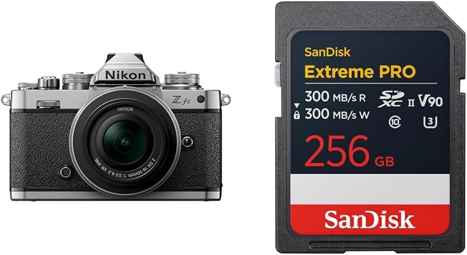 [Set] Nikon Mirrorless Single Lens Z fc Body, Black, Zfc & Nikon Wide Angle Power Zoom Lens, Nikkor Z DX 12-28mm f/3.5-5.6 PZ VR Z Mount APS-C & Lens Hood HB-112