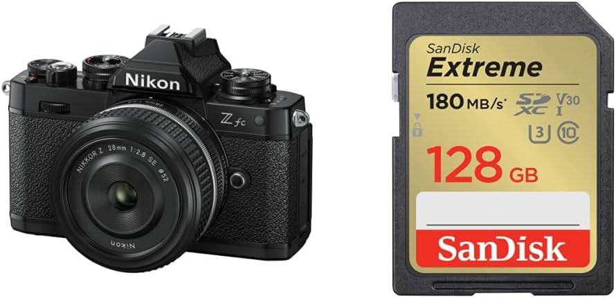 [Set] Nikon Mirrorless Single Lens Z fc Body, Black, Zfc & Nikon Wide Angle Power Zoom Lens, Nikkor Z DX 12-28mm f/3.5-5.6 PZ VR Z Mount APS-C & Lens Hood HB-112