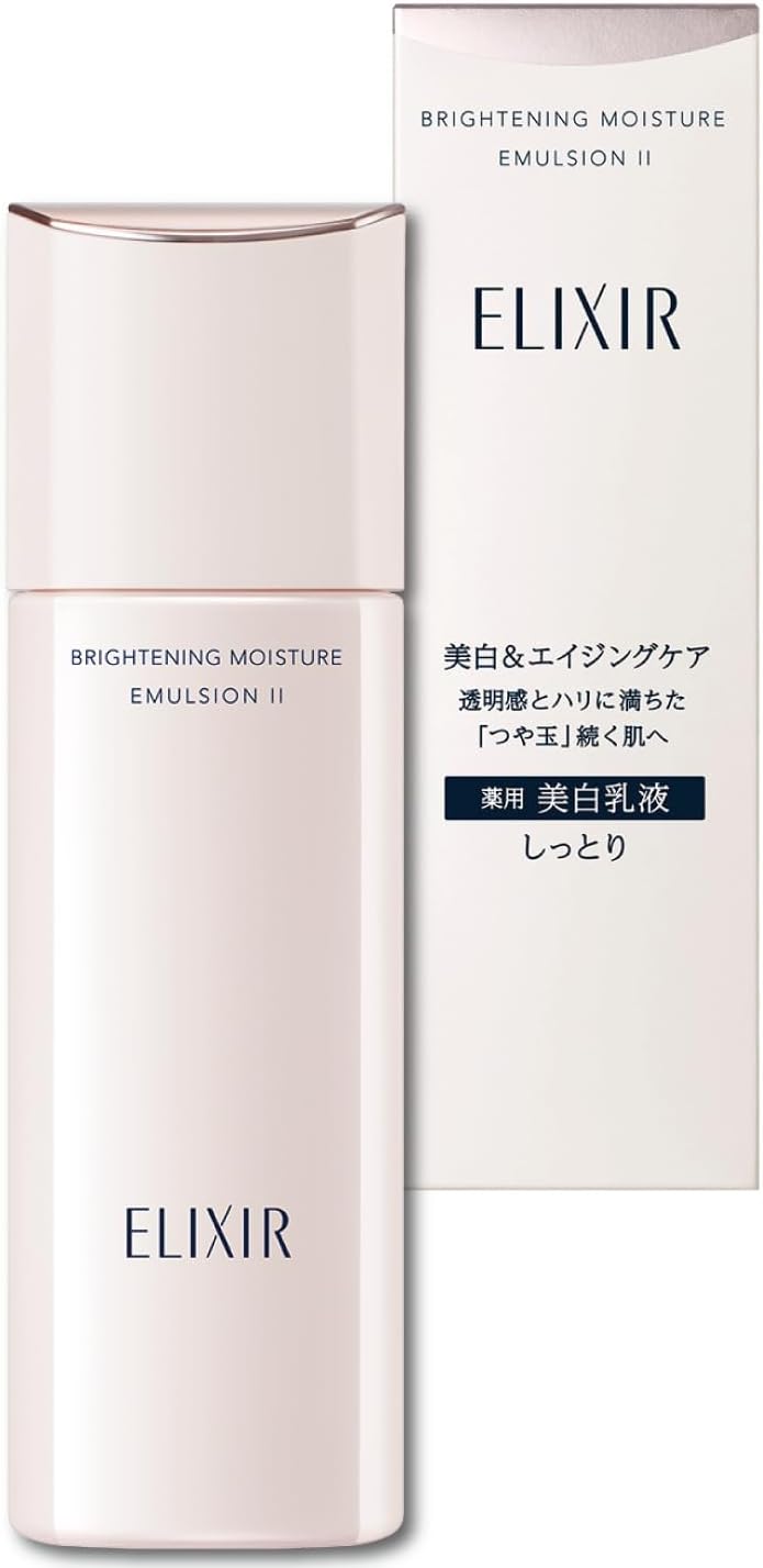 ELIXIR Brightening Emulsion WT 2 (Moist Type), 4.1 fl oz (130 ml) Quasi-drug Lotion, Transparency, Hali, Whitening, Aging Care, Shiseido