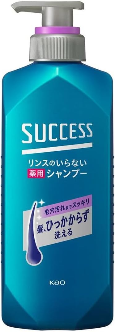 Success Rinse Free Medicated Shampoo, 13.5 fl oz (400 ml), Quasi Drug, Abra, Wax, Odor, One-Shot Cleaning, Hair Won't Crush Shampoo Aqua Citrus Scent