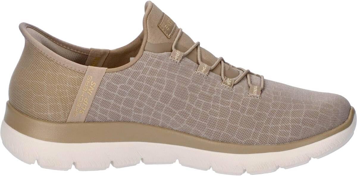 Skechers 150128W Women's Slip-Ins, Summits Classy Night, Can Be Worn Without Hands, Wide, SUMMITS CLASSY NIGHT TPGD (Taupe Gold) 24.5cm (USA7.5), TPGD (Taupe Gold)