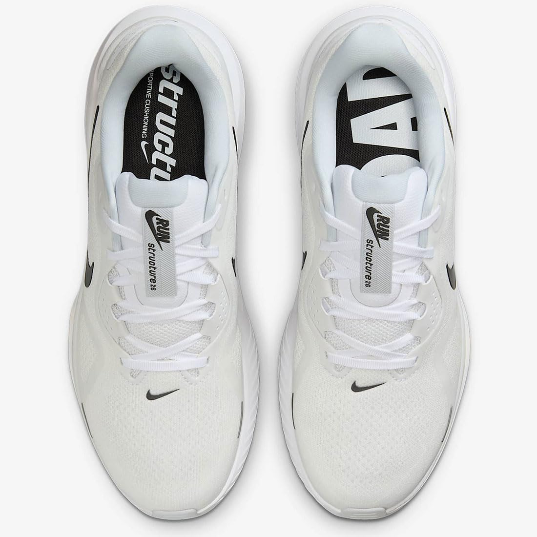 Nike Structure 26 Structure 25 White/Pure Platinum/Barely Bolt/Black HJ1102-100 10.8 inches (27.5 cm)