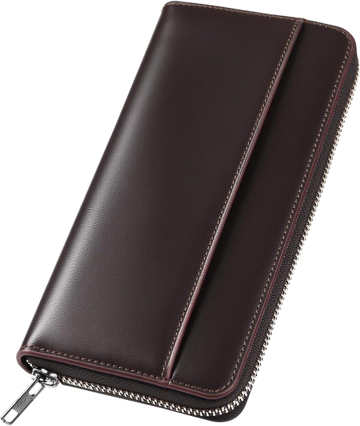 Wallet, Men's, Tochigi Leather, Long Wallet, Genuine Leather, Large Capacity, YKK Zipper, Made by Top Craftsmen, Women's Wallet, Cowhide Leather, Coin Purse, Compact, Simple, Plain, For Men