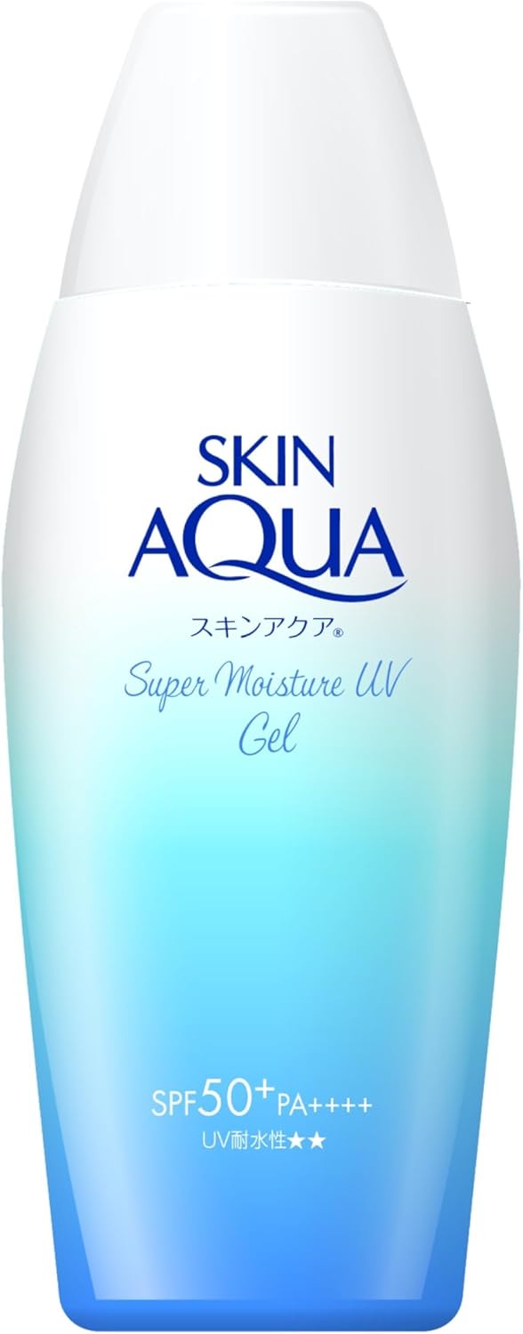 Skin Aqua Super Moisture UV Gel Sunscreen, 3.9 oz (110 g) (Hyaluronic Acid Formulated UV, Quick Adhesion Gel, SPF50+ PA+++)