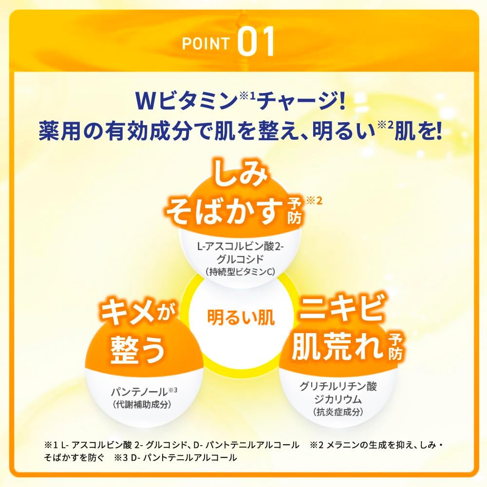 Melano CC Medicated Anti-Blemish Whitening Lotion, Moisturizing, 5.7fl oz (170ml) (W Vitamin Charge, Panthenol Included) [EC Exclusive]