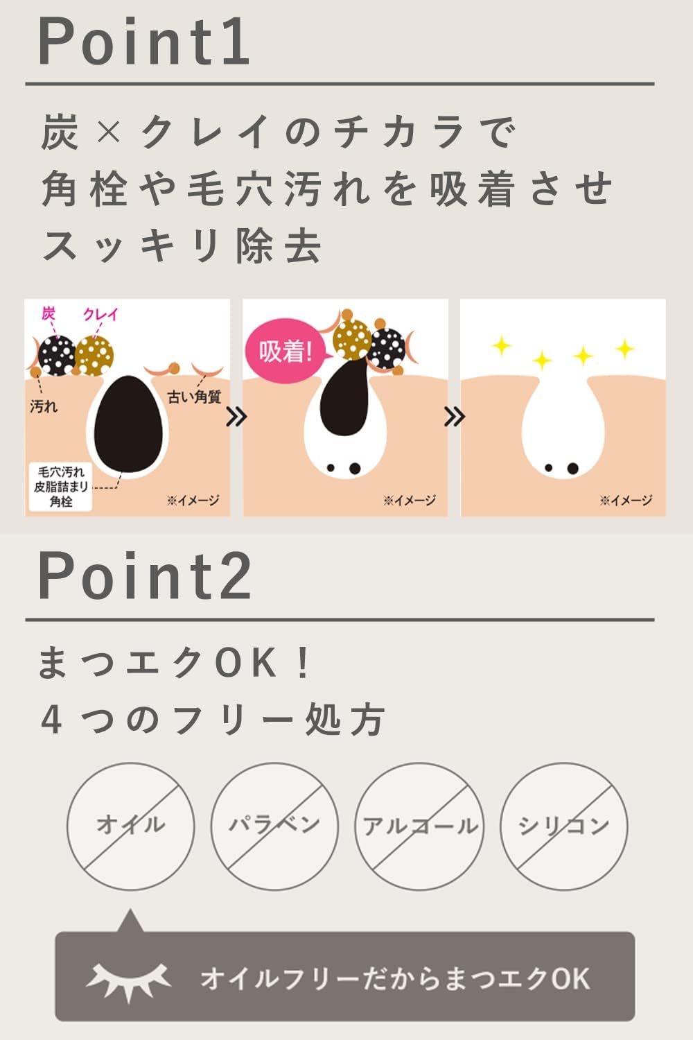 DET Clear Bright & Peel Beauty Serum Cleansing Gel (Charcoal Clay) 6.3 oz (180 g) x 6.3 oz (180 g)