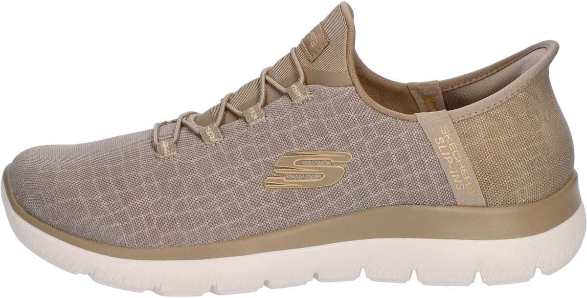 Skechers 150128W Women's Slip-Ins, Summits Classy Night, Can Be Worn Without Hands, Wide, SUMMITS CLASSY NIGHT TPGD (Taupe Gold) 24.5cm (USA7.5), TPGD (Taupe Gold)