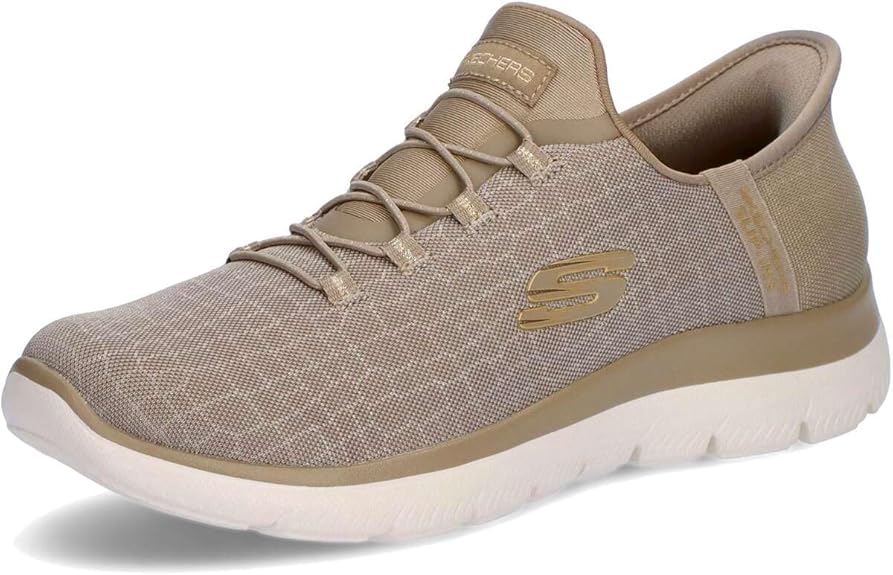 Skechers 150128W Women's Slip-Ins, Summits Classy Night, Can Be Worn Without Hands, Wide, SUMMITS CLASSY NIGHT TPGD (Taupe Gold) 24.5cm (USA7.5), TPGD (Taupe Gold)