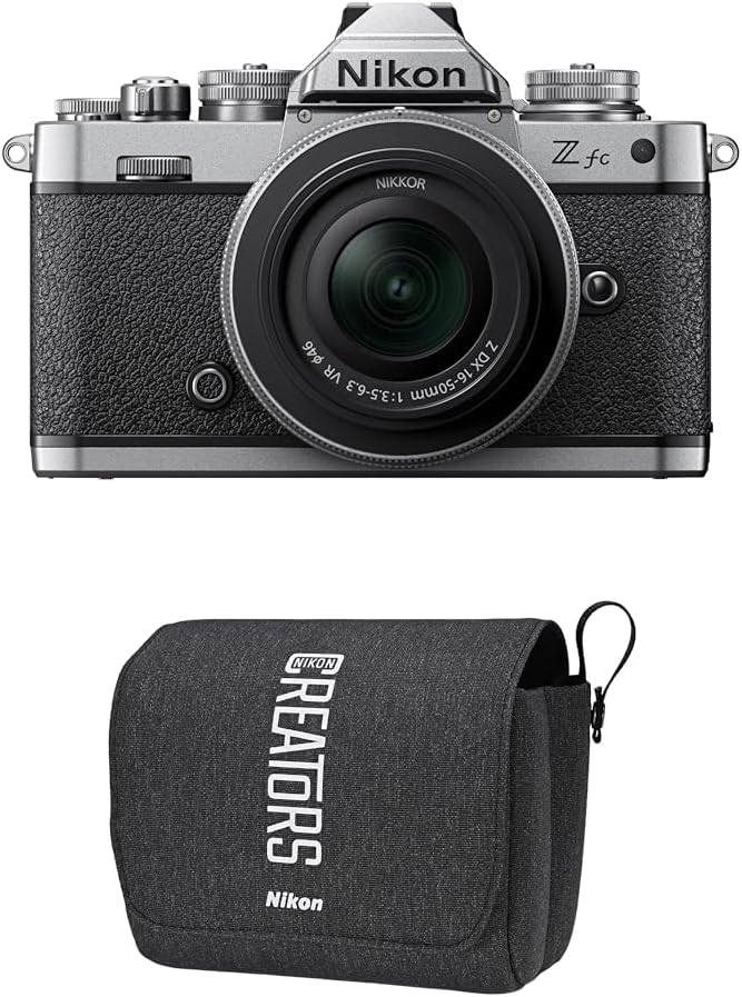 [Set] Nikon Mirrorless Single Lens Z fc Body, Black, Zfc & Nikon Wide Angle Power Zoom Lens, Nikkor Z DX 12-28mm f/3.5-5.6 PZ VR Z Mount APS-C & Lens Hood HB-112