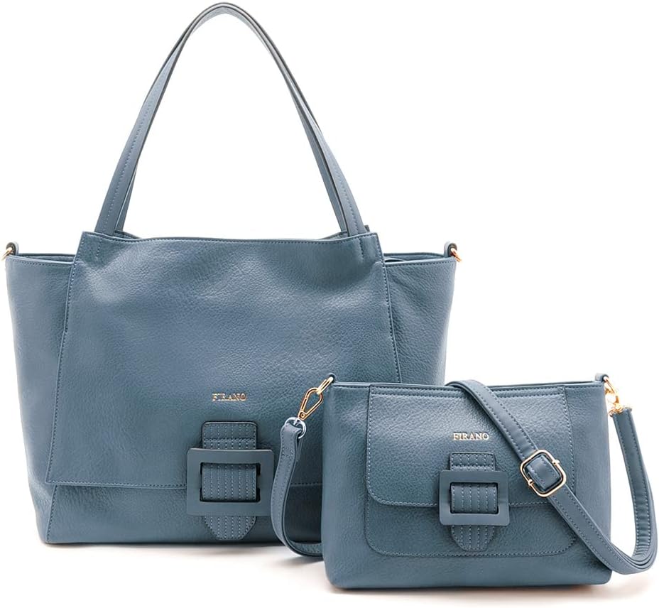 402398 Tote Bag & Shoulder Bag Set with Buckle, Women's, Filano