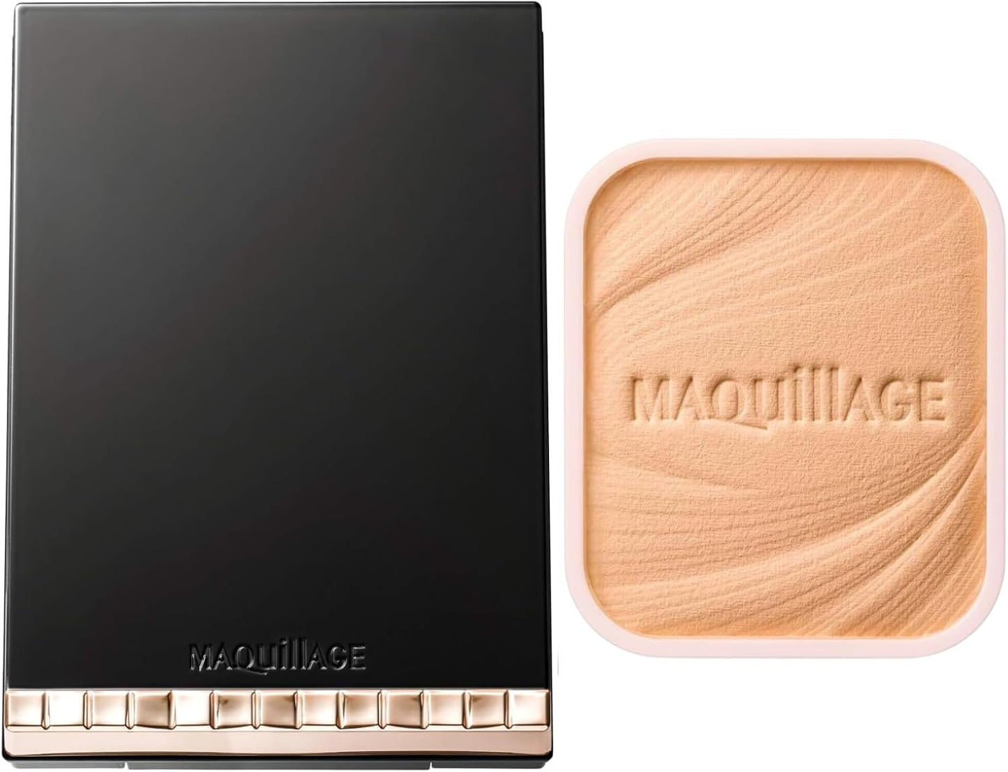 Maquillage Dramatic Powdery EX Foundation (Refill), Ochre 10, Case Set