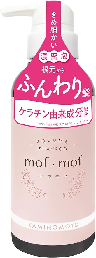 Kaminosen mof・mof Mofumofu Volume Up Shampoo 10.1 fl oz (300 ml) White Floral Scent