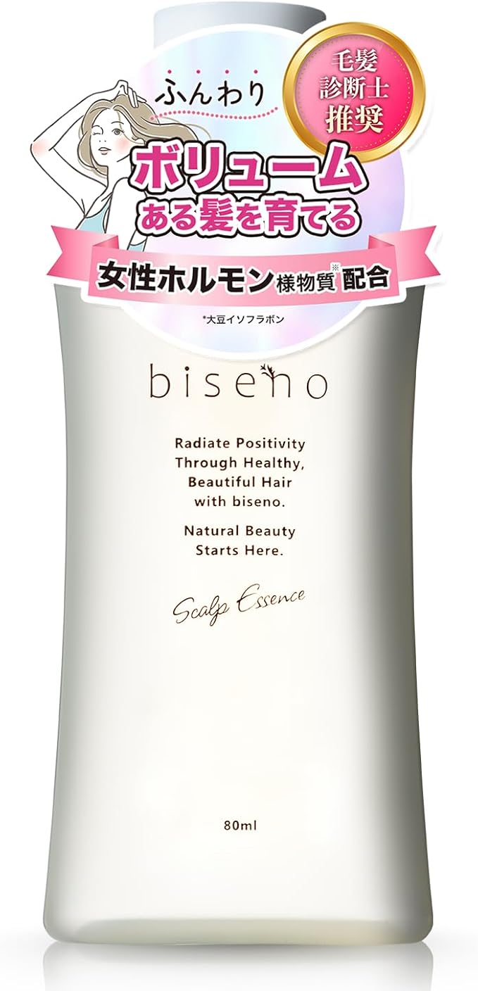 【Organic Certified Hair Growth Agent】biseno Scalp Essence for Women - Thinning Hair, Hair Loss, Hair Growth, Hair Growth Promotion - 8 Effective Ingredients - Medical External Product - 80ml