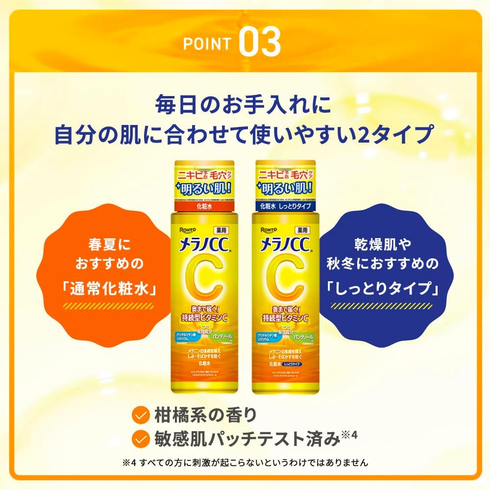 Melano CC Medicated Anti-Blemish Whitening Lotion, Moisturizing, 5.7fl oz (170ml) (W Vitamin Charge, Panthenol Included) [EC Exclusive]