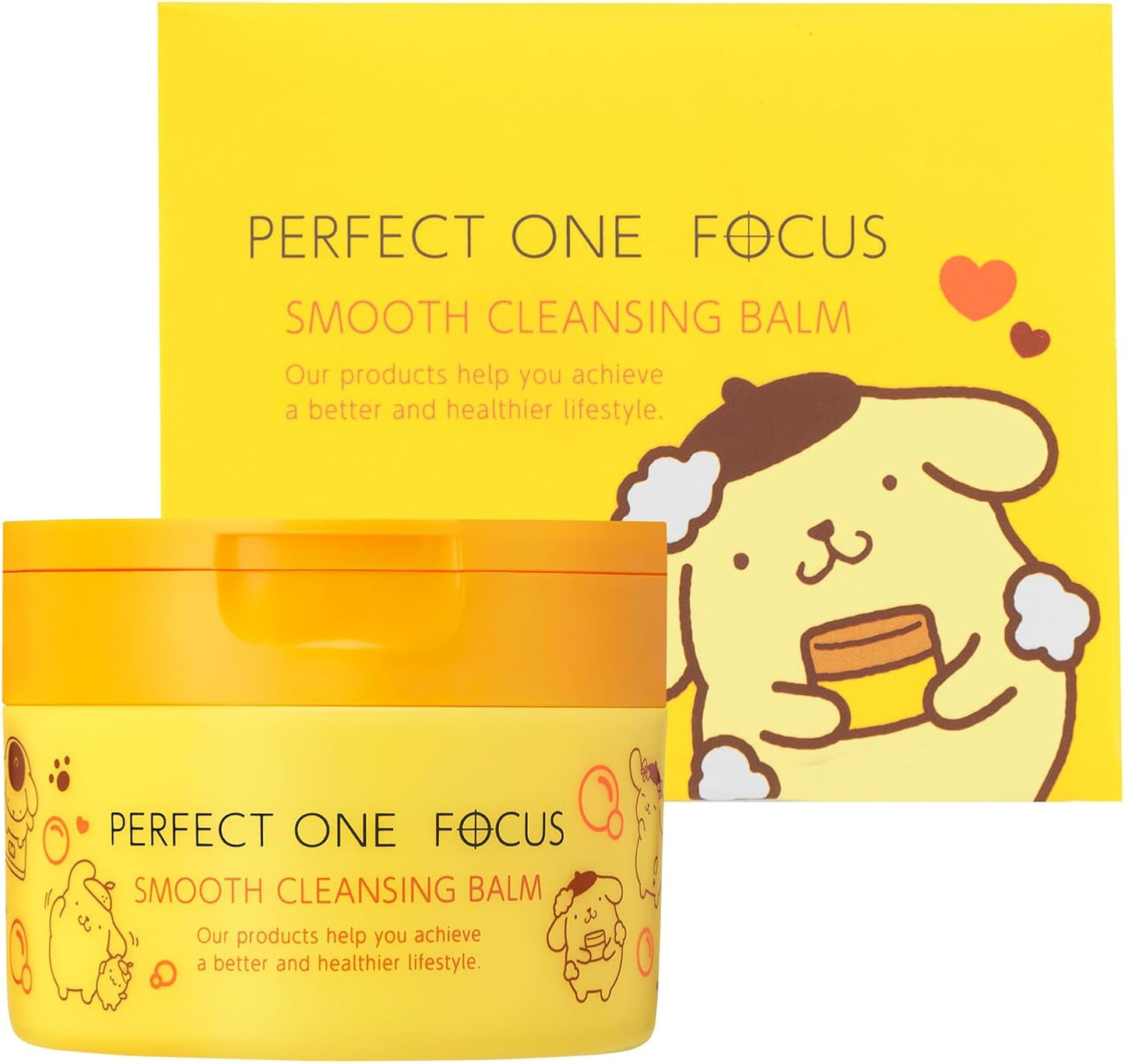 Perfect One Focus Smooth Cleansing Balm Deep Black, 2.6 oz (75 g), No Need for Multiple Face Care Products, Eyelash Extensions OK, Cleans Pores, Blackheads, Exfoliating Care